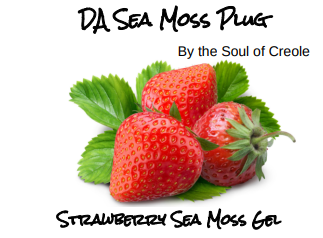 Organic Strawberry Sea Moss Gel 16oz Jar
