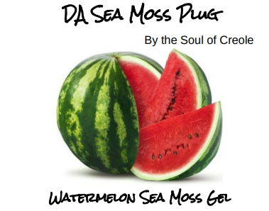 Organic Watermelon Sea Moss Gel 16oz Jar