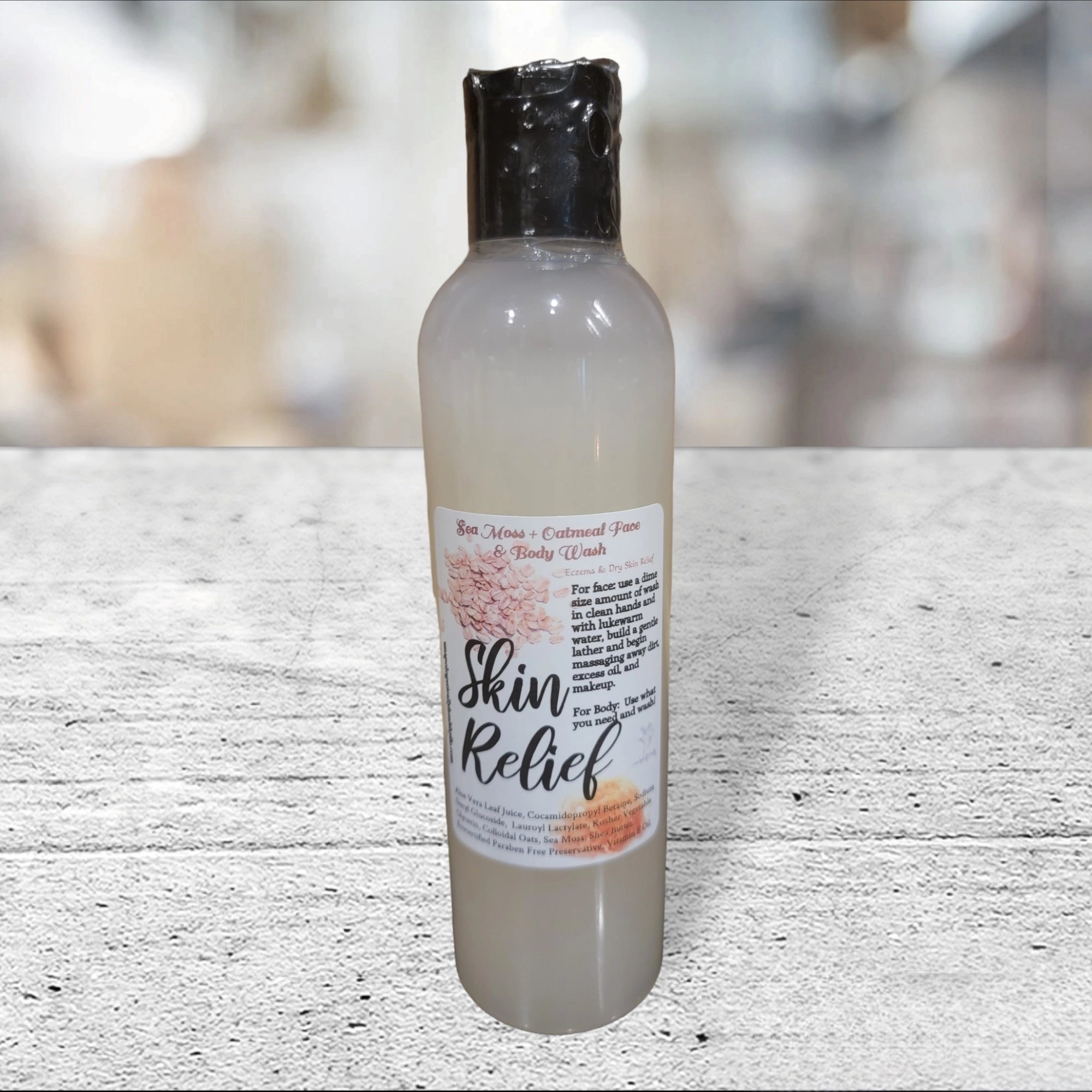 Sea Moss + Oatmeal Face & Body Wash (Eczema & Dry Skin Relief)