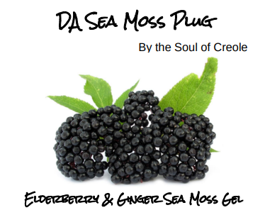 Organic Elderberry & Ginger Sea Moss Gel 16oz Jar