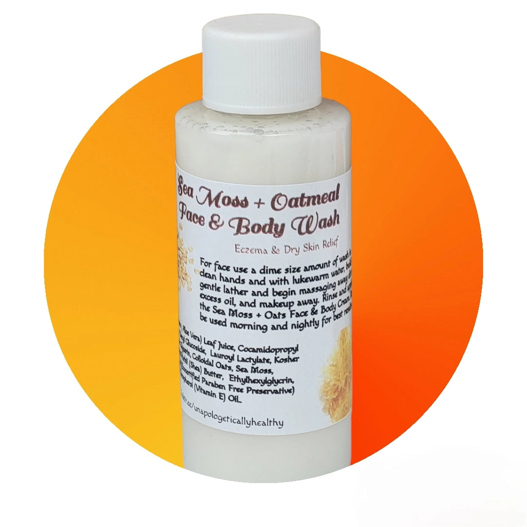 Sea Moss + Oatmeal Face & Body Wash (Eczema & Dry Skin Relief)