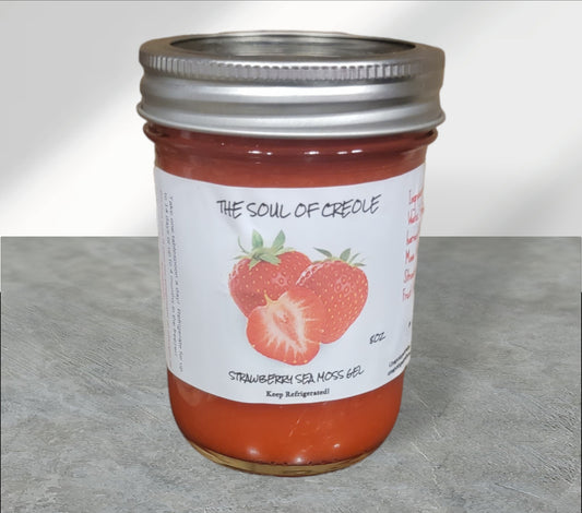 Organic Strawberry Sea Moss Gel 16oz Jar