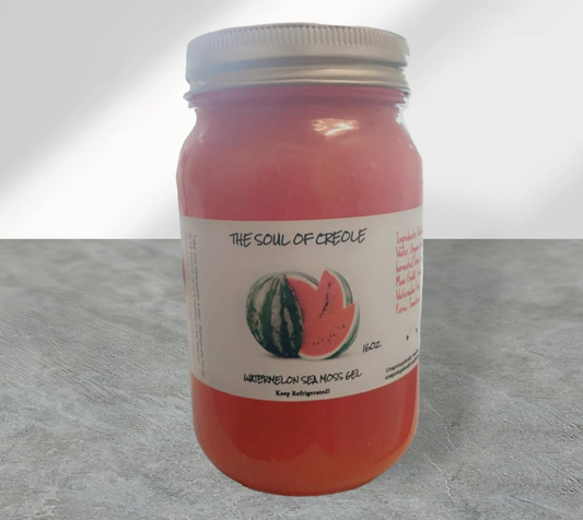Organic Watermelon Sea Moss Gel 16oz Jar