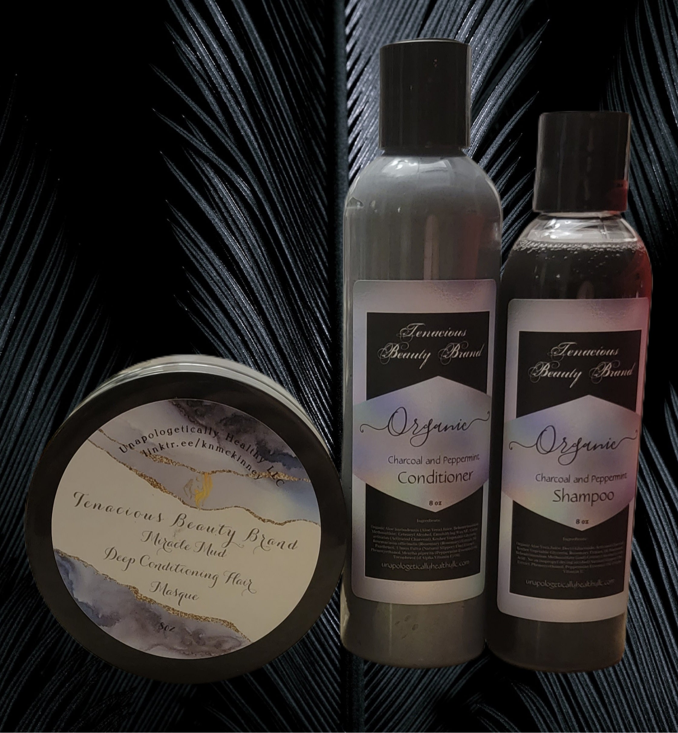 Organic Charcoal & Peppermint Hair & Scalp Detox Set