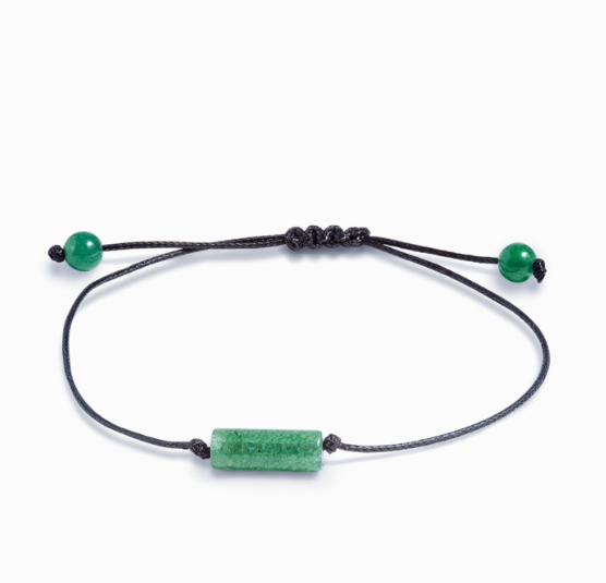 Green Aventurine 'Prosperity' Cord Bracelet