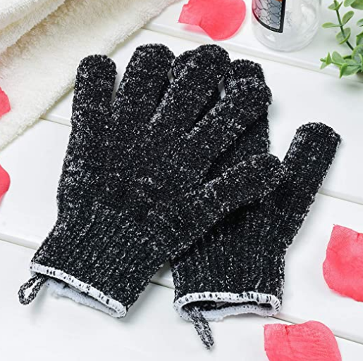 Premium Exfoliating Gloves for Bath,  Shower & Body Scrubs (Random Color)