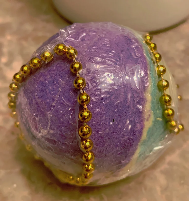 Mardi Gras Bath Bomb