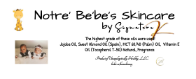 Notre' Bebe Skincare by Signature K- Body Oil (Chamomile & Lavender)